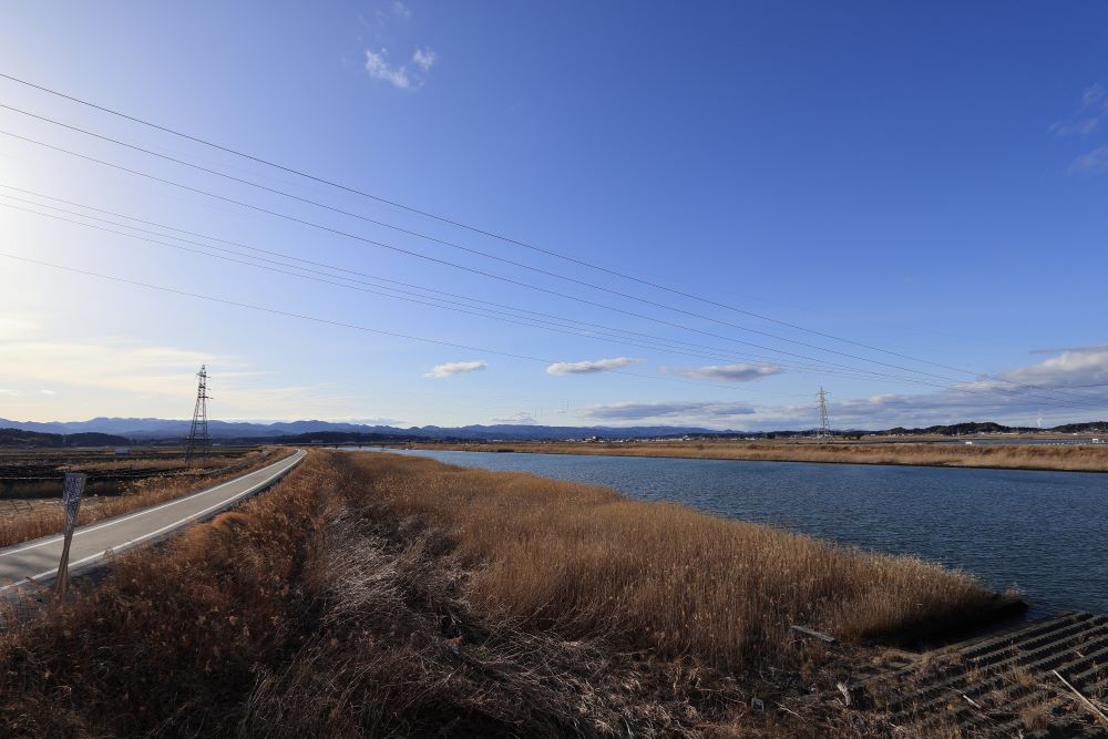真島橋から真野川